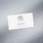 GESCHÄFTSKARTE MAGNET: ANTIQUE WELTKARTE MAGNETISCHE VISITENKARTE (Beispiel)