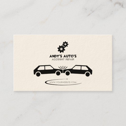 Geschäftskarte Mechanische Erholung/Unfall Visitenkarte (Vorderseite)