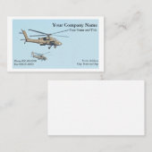 Geschäftskarte Militärhubschrauber Visitenkarte (Vorne/Hinten)