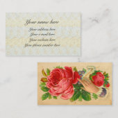 Geschäftskarte mit viktorianischer visitenkarte (Vorne/Hinten)