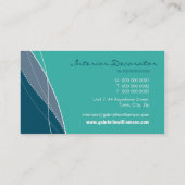 GESCHÄFTSKARTE: Moderne Eleganz 2 Visitenkarte (Rückseite)