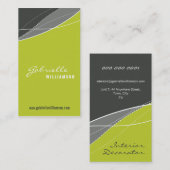 GESCHÄFTSKARTE: Moderne Eleganz 3 Visitenkarte (Vorne/Hinten)