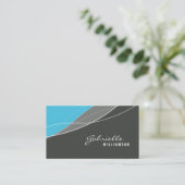 GESCHÄFTSKARTE: Moderne Eleganz 4 Visitenkarte (Stehend Vorderseite)