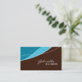 GESCHÄFTSKARTE: Moderne Eleganz 9 Visitenkarte (Stehend Vorderseite)