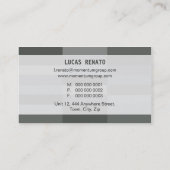 GESCHÄFTSKARTE: moderne rechteckige Platten 7 Visitenkarte (Rückseite)