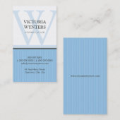 GESCHÄFTSKARTE - Modernes erstes Monogramm Visitenkarte (Vorne/Hinten)