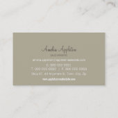 GESCHÄFTSKARTE: Monogramm Spot1 6L Visitenkarte (Rückseite)