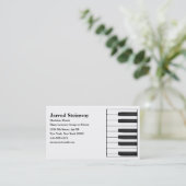 Geschäftskarte Musiker/Pianist Visitenkarte (Stehend Vorderseite)