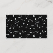 Geschäftskarte Musiker/Pianist Visitenkarte (Rückseite)