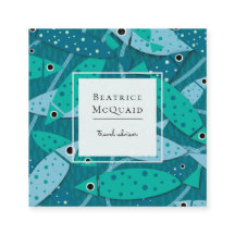 Geschäftskarte Nautic Swimming Fish Travel