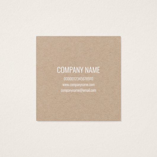 GESCHÄFTSKARTE : "ORANGE BLOSSOM" : NATÜRLICH (Rückseite)