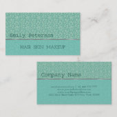 Geschäftskarte Pastell Green Glitzer Muster Visitenkarte (Vorne/Hinten)