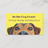 Geschäftskarte Peaking Dog and Cat Pet Services Visitenkarte (Vorderseite)