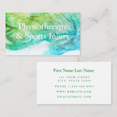 Geschäftskarte Physiotherapie und Sportverletzung Visitenkarte (Vorne/Hinten)