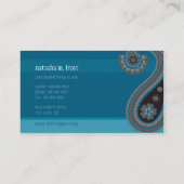 GESCHÄFTSKARTE: Pisley 1 Visitenkarte (Rückseite)