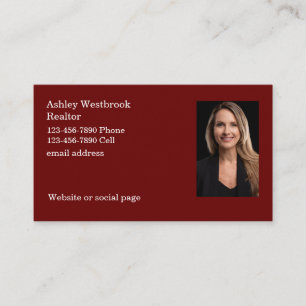 Geschäftskarte Realtor Foto Template Business Card Visitenkarte