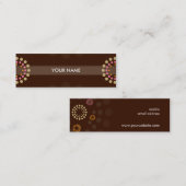 GESCHÄFTSKARTE: Retrospot 2 Mini Visitenkarte (Vorne/Hinten)