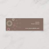 GESCHÄFTSKARTE: Retrospot 4 Mini Visitenkarte (Rückseite)