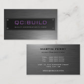 GESCHÄFTSKARTE: rostfreier Stahl 9 Visitenkarte (Vorne/Hinten)