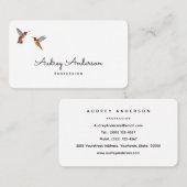 Geschäftskarte Rufous Hummingbirds Visitenkarte (Vorne/Hinten)