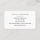 Geschäftskarte Rufous Hummingbirds Visitenkarte (Rückseite)