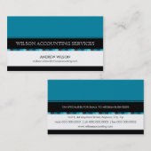 GESCHÄFTSKARTE: Schachbrett 1L Visitenkarte (Vorne/Hinten)