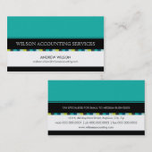 GESCHÄFTSKARTE: Schachbrett 3L Visitenkarte (Vorne/Hinten)