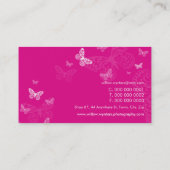 GESCHÄFTSKARTE: Schmetterlinge 1 l Visitenkarte (Rückseite)