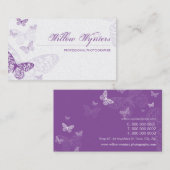 GESCHÄFTSKARTE:: Schmetterlinge 3L Visitenkarte (Vorne/Hinten)