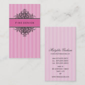 GESCHÄFTSKARTE: schöne Renaissance 11 Visitenkarte (Vorne/Hinten)