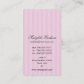 GESCHÄFTSKARTE: schöne Renaissance 11 Visitenkarte (Rückseite)