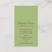 GESCHÄFTSKARTE: schöne Renaissance 16 Visitenkarte (Rückseite)