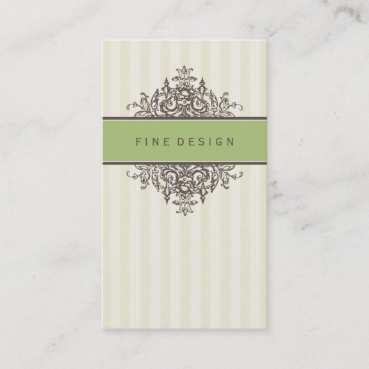 GESCHÄFTSKARTE: schöne Renaissance 16 Visitenkarte (Vorderseite)