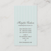 GESCHÄFTSKARTE: schöne Renaissance 6 Visitenkarte (Rückseite)