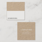 GESCHÄFTSKARTE: SCHWARZ + WEISS QUADRATISCHE VISITENKARTE (Vorne/Hinten)