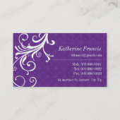 GESCHÄFTSKARTE: sensationell 8L Visitenkarte (Rückseite)