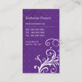 GESCHÄFTSKARTE: sensationelle 8P Visitenkarte (Rückseite)