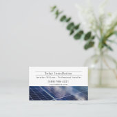 Geschäftskarte Solarenergie-Instillationsdienst Visitenkarte (Stehend Vorderseite)