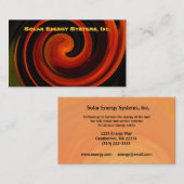 Geschäftskarte Solarenergie Visitenkarte (Vorne/Hinten)