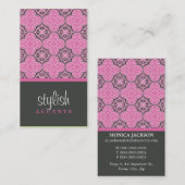 GESCHÄFTSKARTE: Stilvoll antiquiert P1 Visitenkarte (Vorne/Hinten)