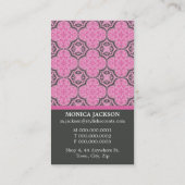 GESCHÄFTSKARTE: Stilvoll antiquiert P1 Visitenkarte (Rückseite)