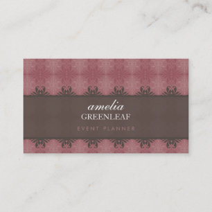 GESCHÄFTSKARTE: stilvoll gemustert 13 Visitenkarte