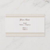 GESCHÄFTSKARTE Stilvoll göttliches Vintages Gold b Visitenkarte (Rückseite)