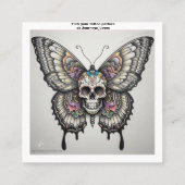 Geschäftskarte Tattoo Muster Quadratische Visitenkarte (Rückseite)