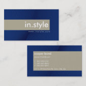 GESCHÄFTSKARTE: Trendige moderne Bahn L1 Visitenkarte (Vorne/Hinten)