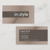 GESCHÄFTSKARTE: Trendige moderne Bahn L4 Visitenkarte (Vorne/Hinten)