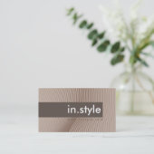 GESCHÄFTSKARTE: Trendige moderne Bahn L4 Visitenkarte (Stehend Vorderseite)