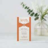 GESCHÄFTSKARTE:: trendy gifttag P1 Visitenkarte (Stehend Vorderseite)