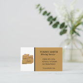 Geschäftskarte "Umzugsboxen Service" Visitenkarte (Stehend Vorderseite)