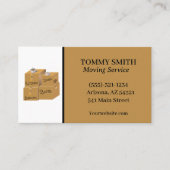 Geschäftskarte "Umzugsboxen Service" Visitenkarte (Vorderseite)